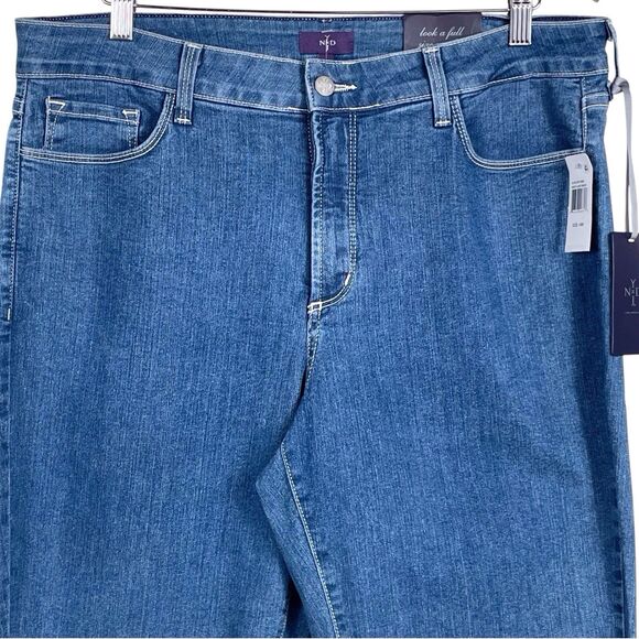 NWT NYDJ Audrey Straight Ankle Jeans Maryland Wash Size 14W Embellished Pockets - Picture 4 of 16